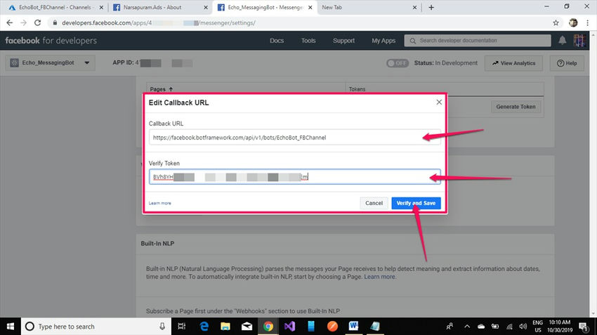 Verify and Save button